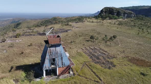 Peaceful mountains of Chapada dos Guimaraes Mato Grosso Brazil.