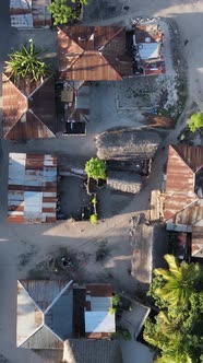 Tanzania  Houses on Zanzibar Island Slow Motion