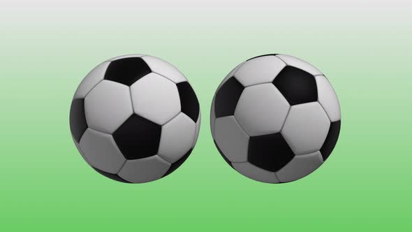 4K Soccer Balls Background Seamless Loop V2