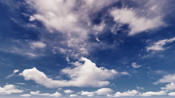 The blue sky and white clouds