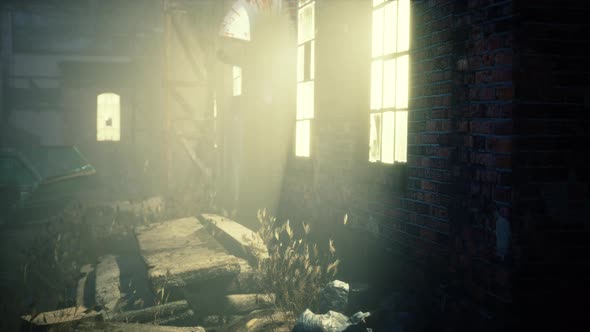 Old Brick Factory at Night alt