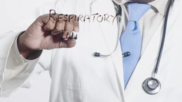 Asian Doctor Writes Respiratory Illness
