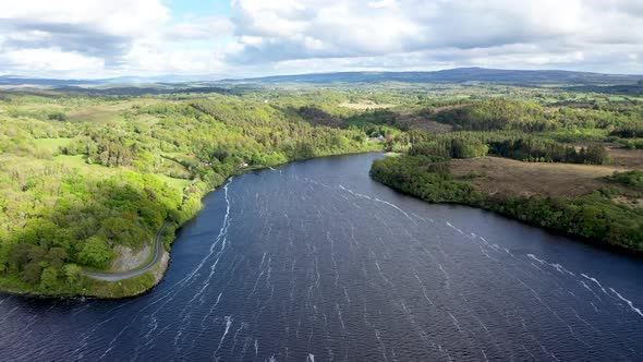 Aerial View of Lough Gill County Sligo  Ireland