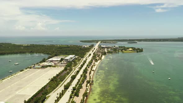 Aerial Video Miami Virginia Key 