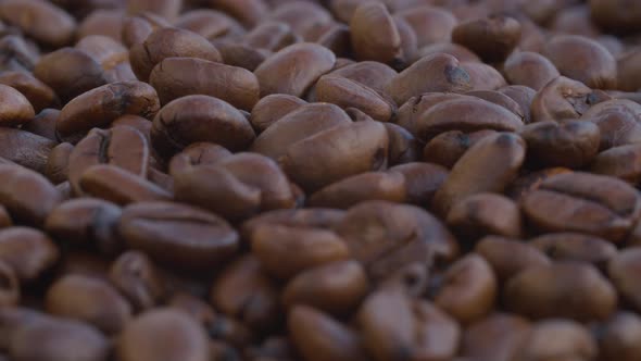 Poured Coffee Beans