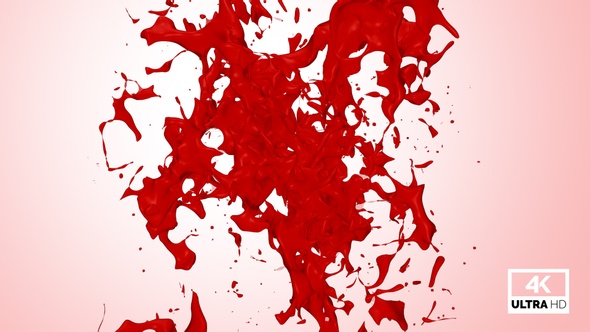 Red Paint Splash Collision alt
