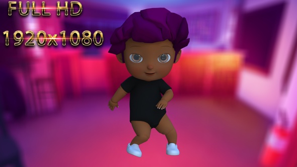 Cartoon Baby Dance V20 - 60 fps