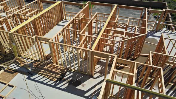 Home Framing a Single Family Under Construction
