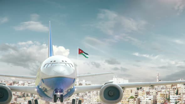 Airplane Take Off Amman Jordan
