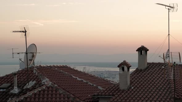 Sunset Over Thessaloniki