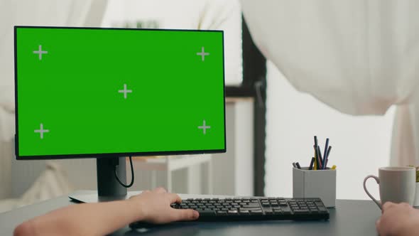 Pov of Man Hands Typing on Keyboard for Marketing Project