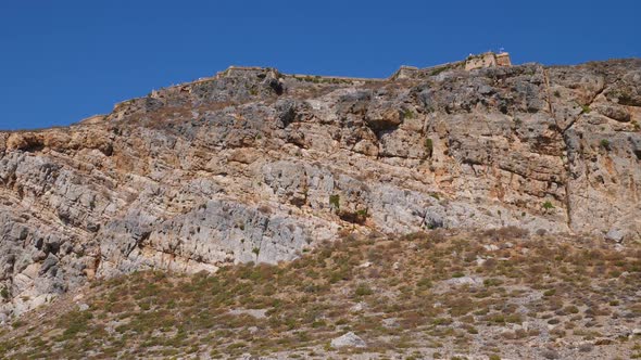 Old Fortres On Gramvousa Island