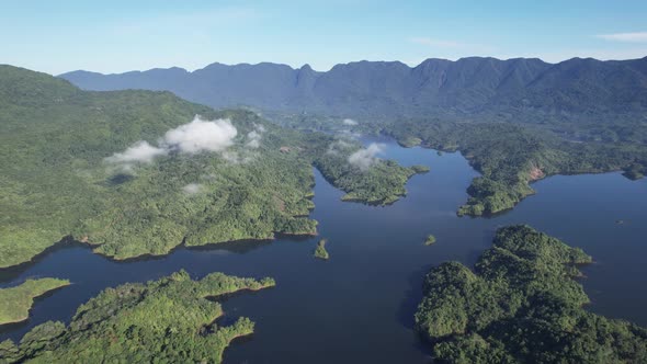 Aerial View of the New Zealand Fjords