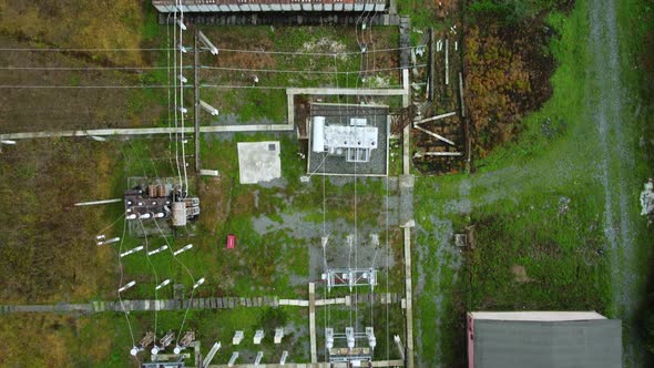 Electricity Distribution Station In The Village