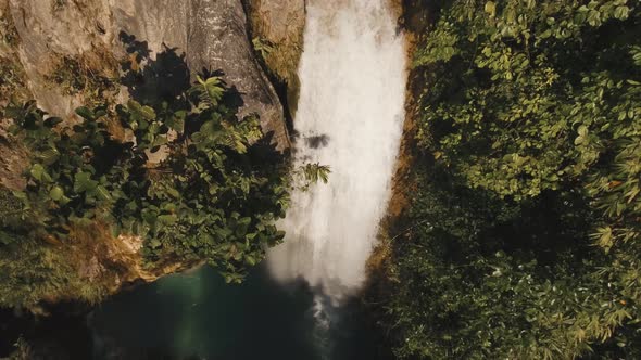 Waterfall in the Mountains.