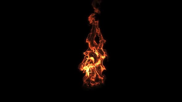 Fire For Vfx  Effects On A Black Background alt