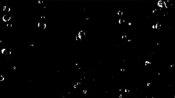 Water Droplets Fall Down