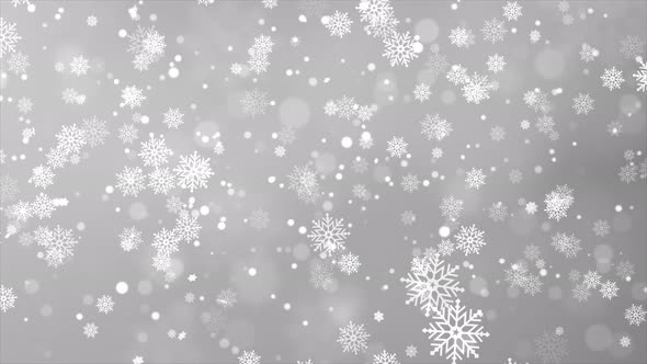 Christmas Snowflakes Shining, beautiful White falling snow isolated