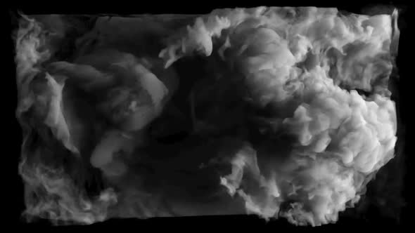 Walking Swirling Smoke In A Paralipiped