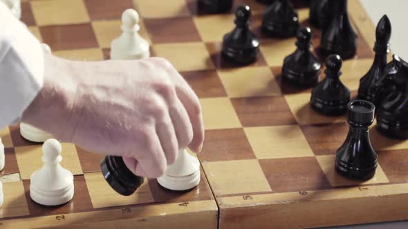 Quality Robotic Hand Prosthesis Is Playing Chess with Human Hand.