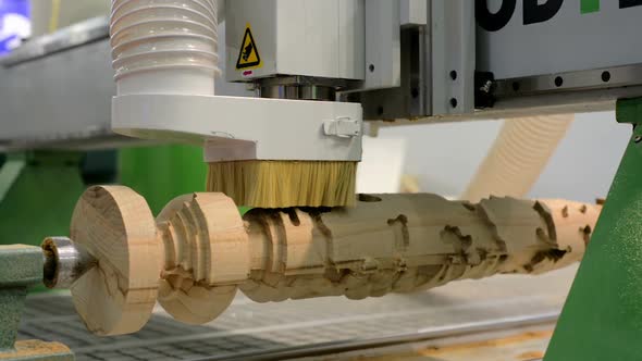 Modern CNC Machining Center for Milling Wooden Products