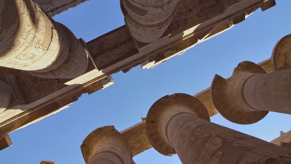 Karnak Temple in Luxor, Egypt. The Karnak Temple Complex, Commonly Known As Karnak, Comprises a Vast