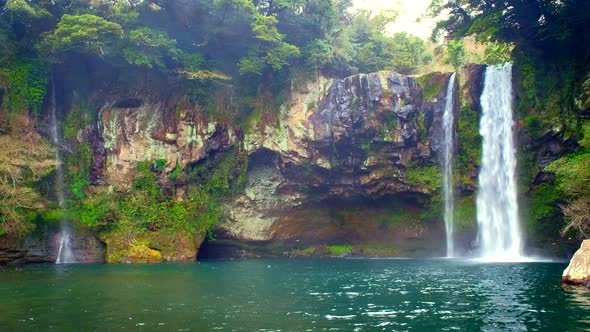 Cheonjiyeon Falls, Jeju Island, South Korea