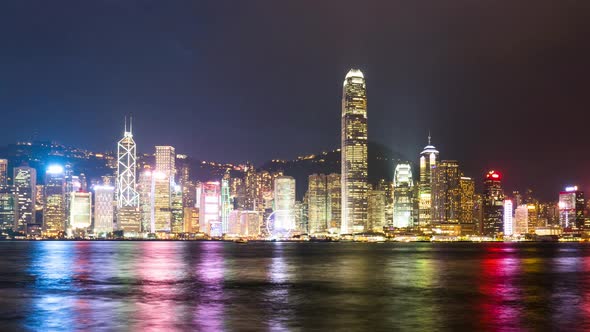 Time lapses of Victoria Harbor in Hong Kong 
