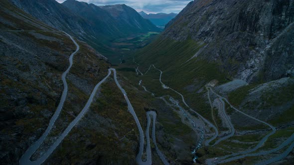 Evening Trollstigen Road