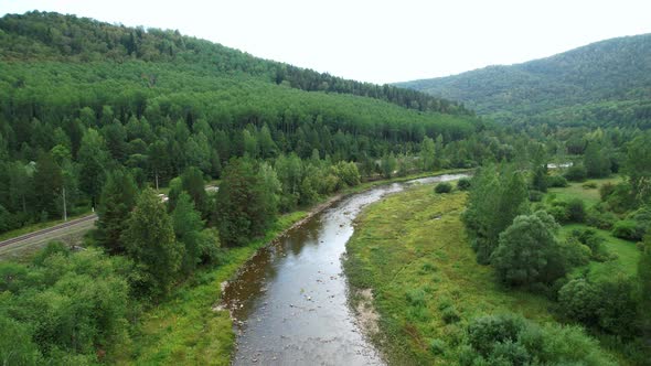 River And Mountains