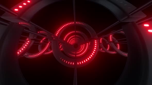 4k Colored Radial Neon Lights Tunnels Pack