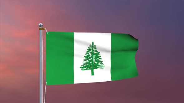 Norfolk Island Flag 4k