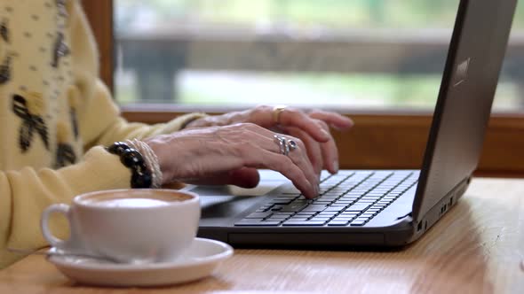 Laptop and Old Hands