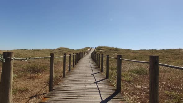 Moving Through a Board Walkway