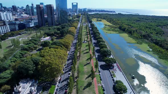 Buenos Aires Argentina. Downtown landscape of tourism landmark city.