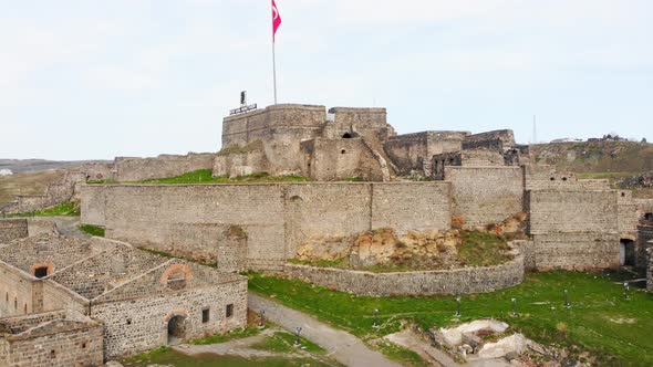 Kars Castle Walls (Rising View)