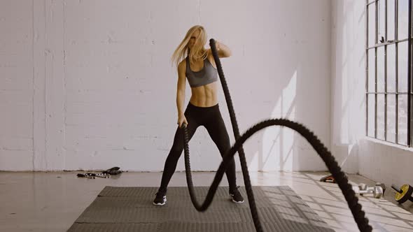 Very Fit Woman Working Out