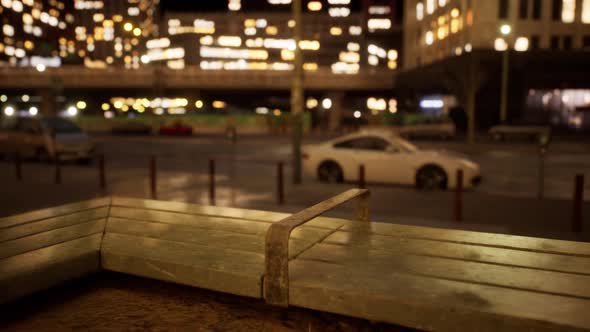 Beautiful Hyperlapse Timelapse of Night Miami City Traffic alt
