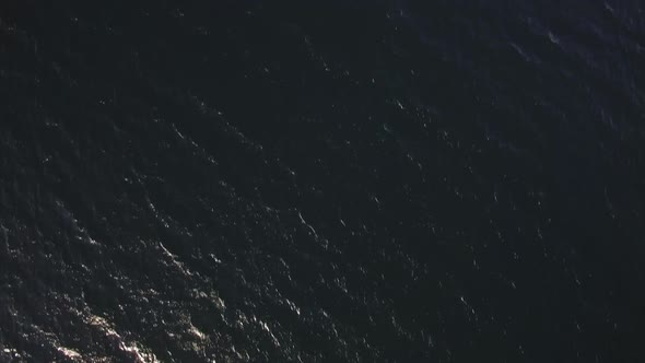 Aerial View of Deep Blue Sea