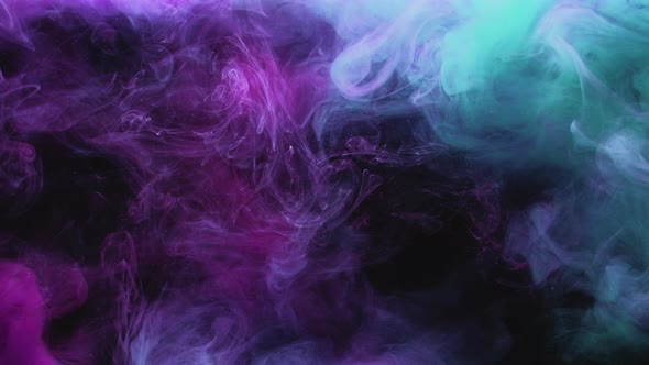 Color Smoke Cloud Underwater Ink Mix Purple Blue