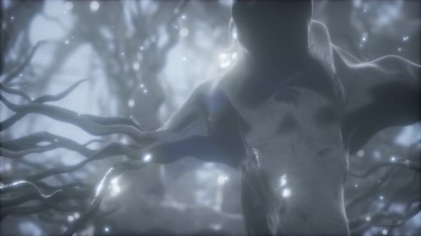 Journey Through a Neuron Cell Network Inside the Brain alt