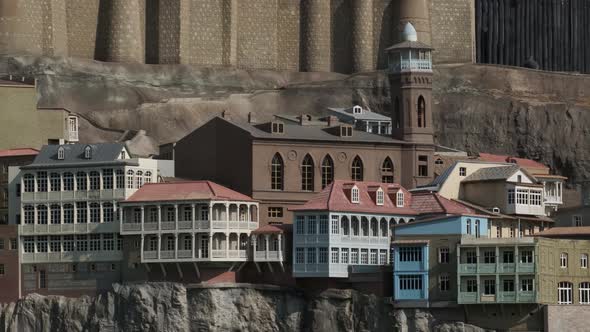 Slider shot of Old Tbilisi miniature in the unique park “Georgia in Miniatures’’