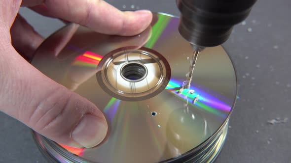 Concept of Deleting Big Data By Drilling a Hole Into the DVD RAM