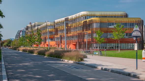 Modern Buildings with Library and Learning Center Of Vienna University of Economics and Business