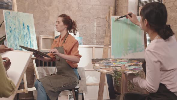 Woman Teaching Art