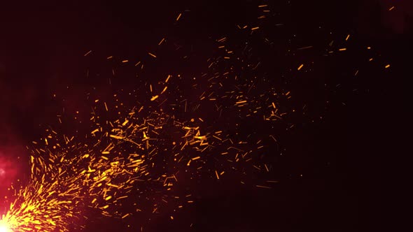 Fire Particles Background