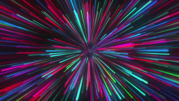 Animation of cool neon shapes  alt