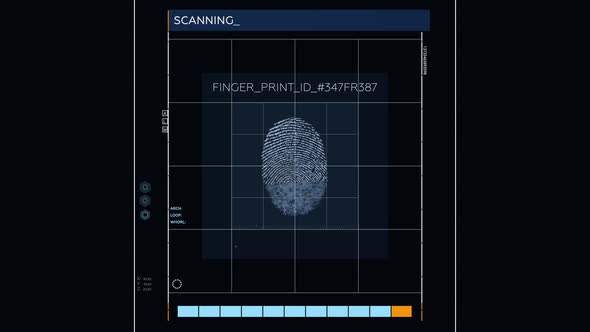 Secret scan system is analyzing the fingerprint of the person for identification