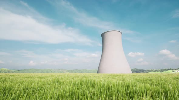Nuclear Power Plants Station ECO Nature Techno Landscape Atomic Energy