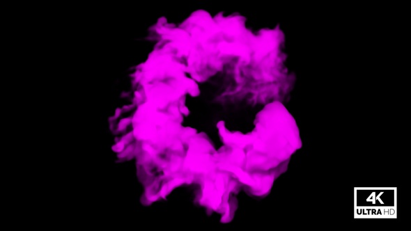 Circled Moving Pink Smoke